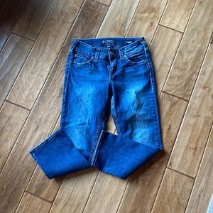 Silver Suki Capri size 27